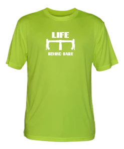 RUseeN Reflective Apparel Men's Reflective Short Sleeve Shirt - Life Behind Bars
