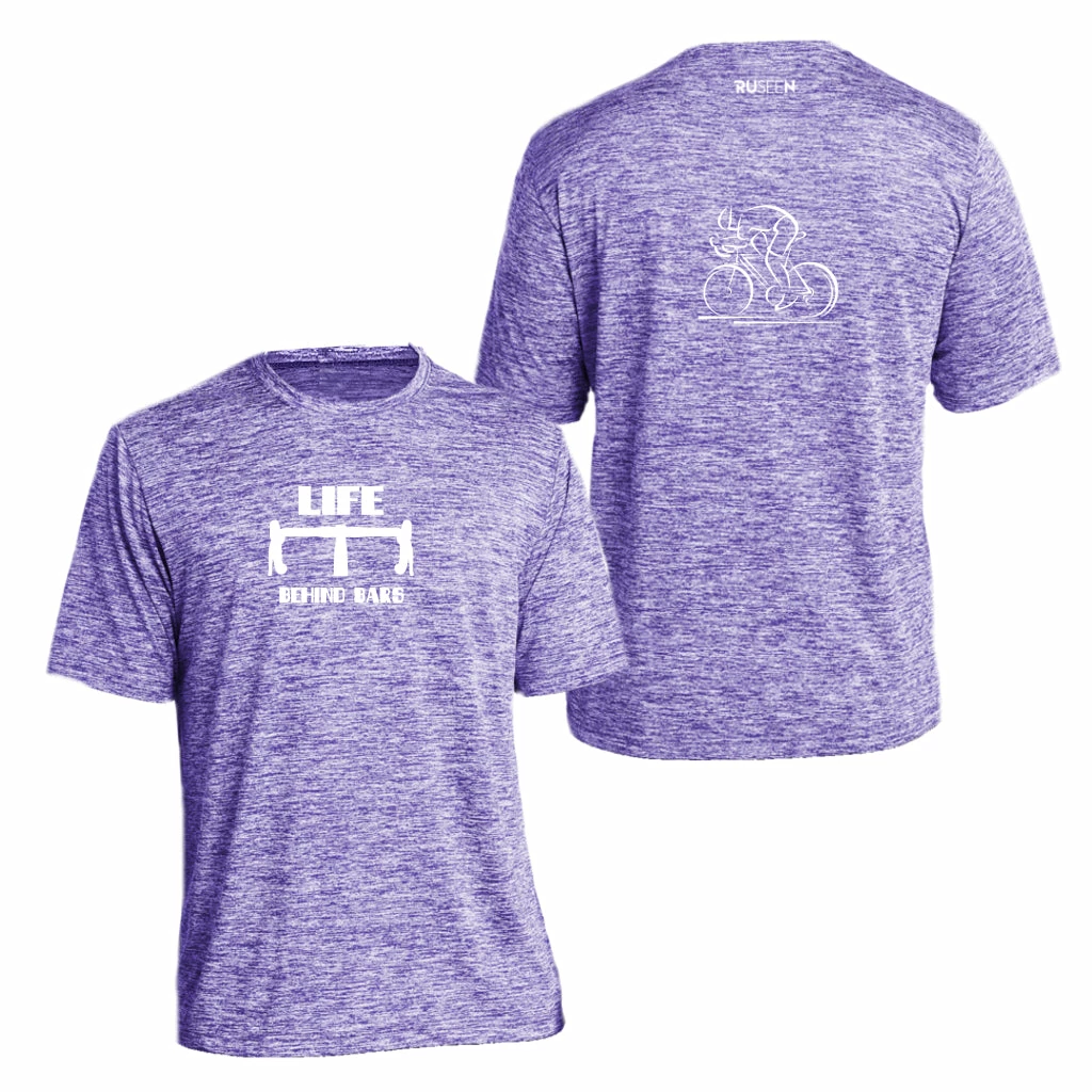 RUseeN Reflective Apparel Men's Reflective Short Sleeve Shirt - Life Behind Bars