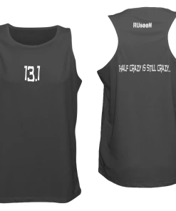 RUseeN Reflective Apparel Men's Tank Tops Men's Reflective Tank Top - 13.1 Half Crazy