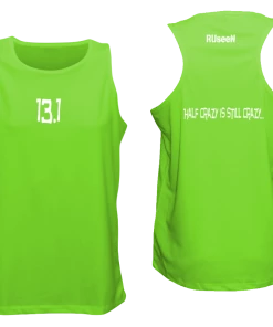 RUseeN Reflective Apparel Men's Tank Tops Men's Reflective Tank Top - 13.1 Half Crazy