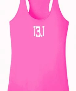 RUseeN Reflective Apparel Women's Reflective Tank Top - 13.1 Half Crazy