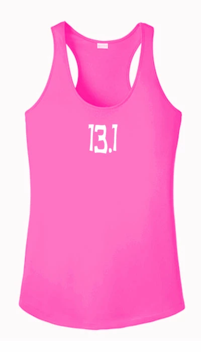RUseeN Reflective Apparel Women's Reflective Tank Top - 13.1 Half Crazy