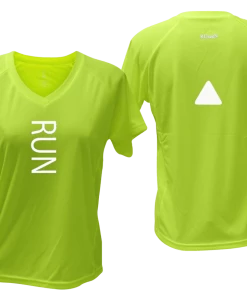 RUseeN Reflective Apparel Women's Reflective Short Sleeve Shirt - RUN Women's Short Sleeve