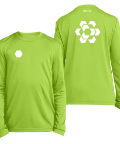 RUseeN Reflective Apparel Kids Reflective Long Sleeve Shirt - Fractured Hexagon