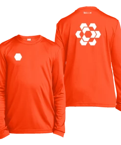 RUseeN Reflective Apparel Kids Reflective Long Sleeve Shirt - Fractured Hexagon