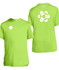 RUseeN Reflective Apparel Kids Reflective Short Sleeve Shirt - Fractured Hexagon