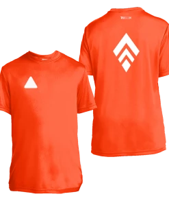 RUseeN Reflective Apparel Kids Reflective Short Sleeve Shirt - Broken Diamond