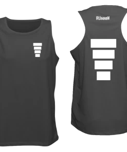 RUseeN Reflective Apparel Men's Reflective Tank - Block Men's Tank Tops