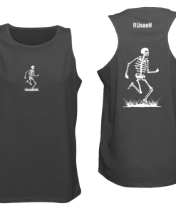 RUseeN Reflective Apparel Men's Reflective Tank Top - Skeleton Men's Tank Tops