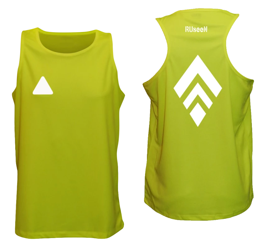 RUseeN Reflective Apparel Men's Tank Tops Men's Reflective Tank - Broken Diamond