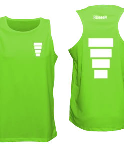 RUseeN Reflective Apparel Men's Reflective Tank - Block Men's Tank Tops