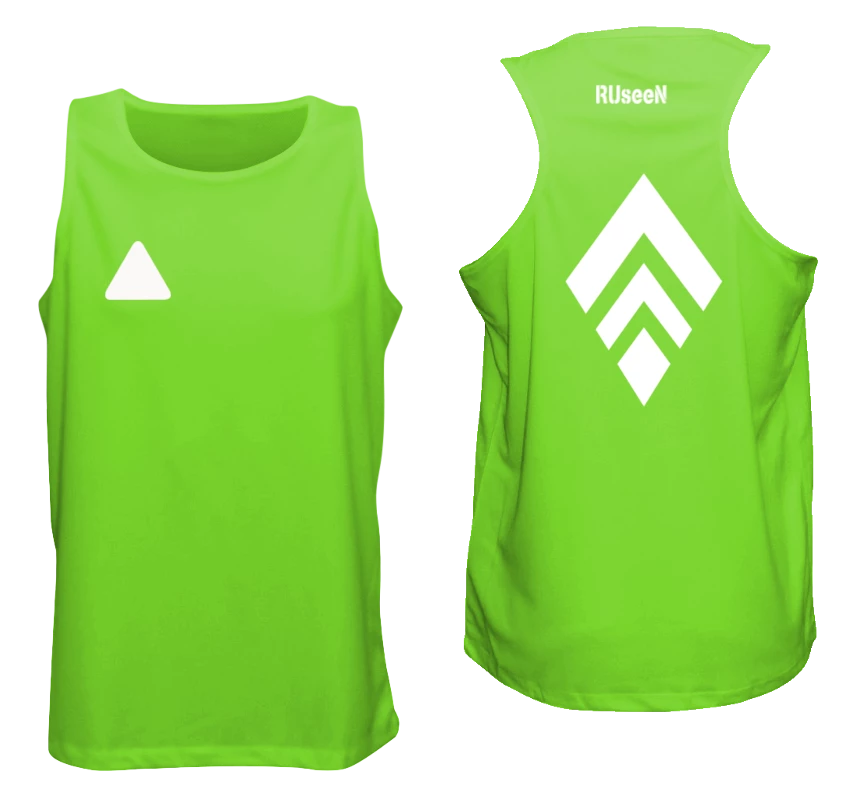 RUseeN Reflective Apparel Men's Tank Tops Men's Reflective Tank - Broken Diamond