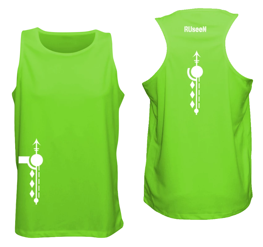 RUseeN Reflective Apparel Men's Reflective Tank - Paths Men's Tank Tops