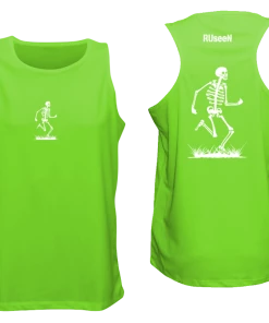 RUseeN Reflective Apparel Men's Reflective Tank Top - Skeleton Men's Tank Tops