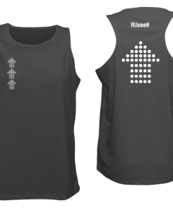 RUseeN Reflective Apparel Men's Reflective Tank - Dotted Arrows Men's Tank Tops
