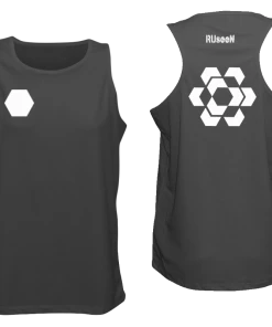 RUseeN Reflective Apparel Men's Reflective Tank - Fractured Hexagon Men's Tank Tops
