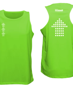 RUseeN Reflective Apparel Men's Reflective Tank - Dotted Arrows Men's Tank Tops