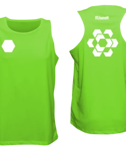 RUseeN Reflective Apparel Men's Reflective Tank - Fractured Hexagon Men's Tank Tops