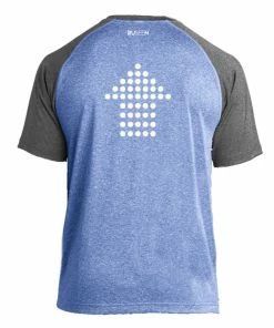 RUseeN Reflective Apparel Men's Reflective Short Sleeve Shirt - Dotted Arrows Men's Short Sleeve