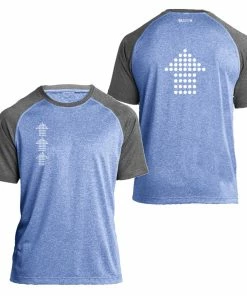 RUseeN Reflective Apparel Men's Reflective Short Sleeve Shirt - Dotted Arrows Men's Short Sleeve