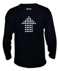 RUseeN Reflective Apparel Unisex Reflective Long Sleeve Shirt - Dotted Arrows Men's Long Sleeve