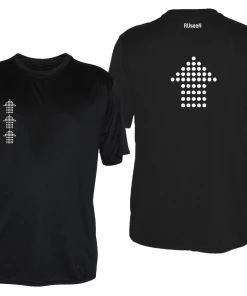 RUseeN Reflective Apparel Men's Reflective Short Sleeve Shirt - Dotted Arrows Men's Short Sleeve