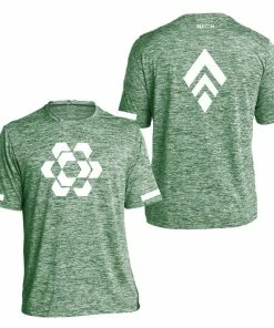 RUseeN Reflective Apparel Men's Reflective Short Sleeve Shirt - Diamond Hexagon Combo