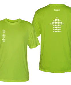 RUseeN Reflective Apparel Men's Reflective Short Sleeve Shirt - Dotted Arrows Men's Short Sleeve