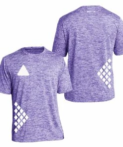 RUseeN Reflective Apparel Men's Reflective Short Sleeve Shirt - Diamond Pattern