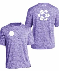 RUseeN Reflective Apparel Men's Reflective Short Sleeve Shirt - Fractured Hexagon