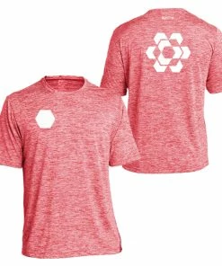 RUseeN Reflective Apparel Men's Reflective Short Sleeve Shirt - Fractured Hexagon