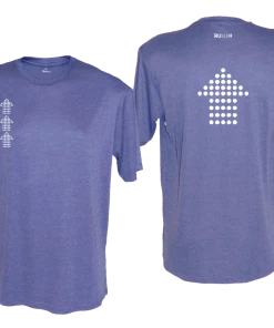 RUseeN Reflective Apparel Men's Reflective Short Sleeve Shirt - Dotted Arrows Men's Short Sleeve