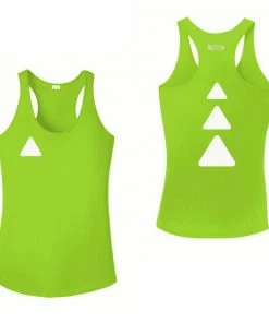 RUseeN Reflective Apparel Women's Reflective Tank Top - Triangles Women's Tank Tops