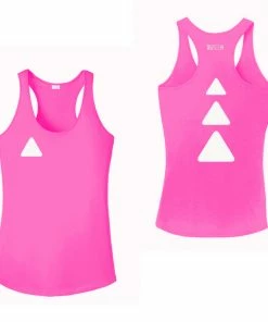 RUseeN Reflective Apparel Women's Reflective Tank Top - Triangles Women's Tank Tops