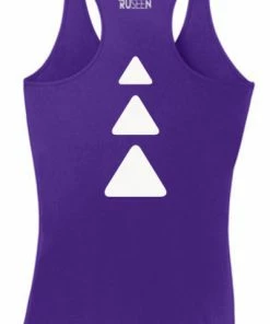 RUseeN Reflective Apparel Women's Reflective Tank Top - Triangles Women's Tank Tops
