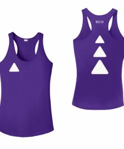 RUseeN Reflective Apparel Women's Reflective Tank Top - Triangles Women's Tank Tops