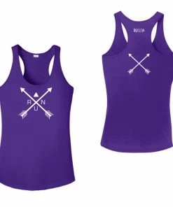 RUseeN Reflective Apparel Women's Reflective Tank Top - Crossed Arrows Women's Tank Tops