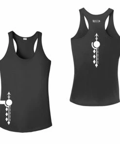 RUseeN Reflective Apparel Women's Reflective Tank Top - Paths