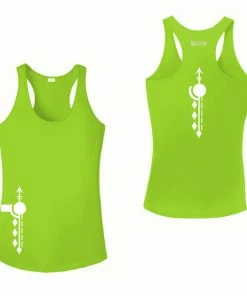 RUseeN Reflective Apparel Women's Reflective Tank Top - Paths