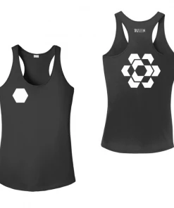 RUseeN Reflective Apparel Women's Tank Tops Women's Reflective Tank Top - Fractured Hexagon