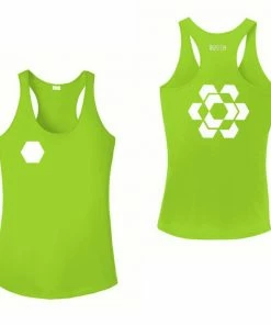 RUseeN Reflective Apparel Women's Tank Tops Women's Reflective Tank Top - Fractured Hexagon