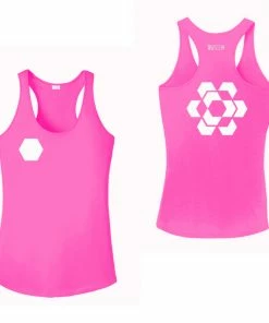 RUseeN Reflective Apparel Women's Tank Tops Women's Reflective Tank Top - Fractured Hexagon