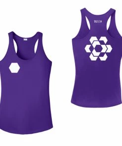 RUseeN Reflective Apparel Women's Tank Tops Women's Reflective Tank Top - Fractured Hexagon