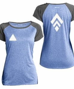 RUseeN Reflective Apparel Women's Reflective Short Sleeve Shirt - Broken Diamond