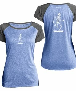 RUseeN Reflective Apparel Women's Short Sleeve Women's Reflective Short Sleeve Shirt - Skeleton