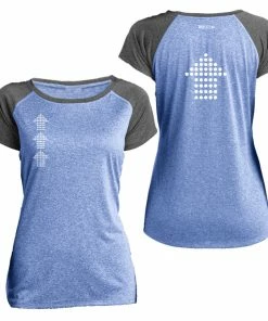 RUseeN Reflective Apparel Women's Reflective Short Sleeve Shirt - Dotted Arrows Women's Short Sleeve