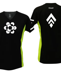 RUseeN Reflective Apparel Women's Reflective Short Sleeve Shirt - Diamond Hexagon Combo Women's Short Sleeve