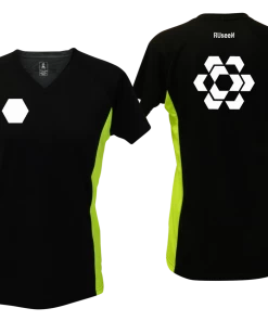 RUseeN Reflective Apparel Women's Reflective Short Sleeve Shirt - Fractured Hexagon