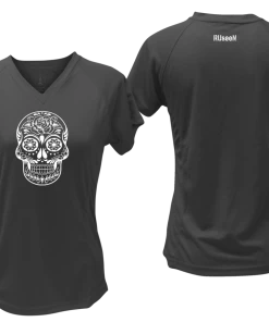 RUseeN Reflective Apparel Women's Reflective Short Sleeve Shirt - Calavera Women's Short Sleeve