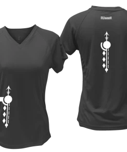 RUseeN Reflective Apparel Women's Short Sleeve Women's Reflective Short Sleeve Shirt - Paths